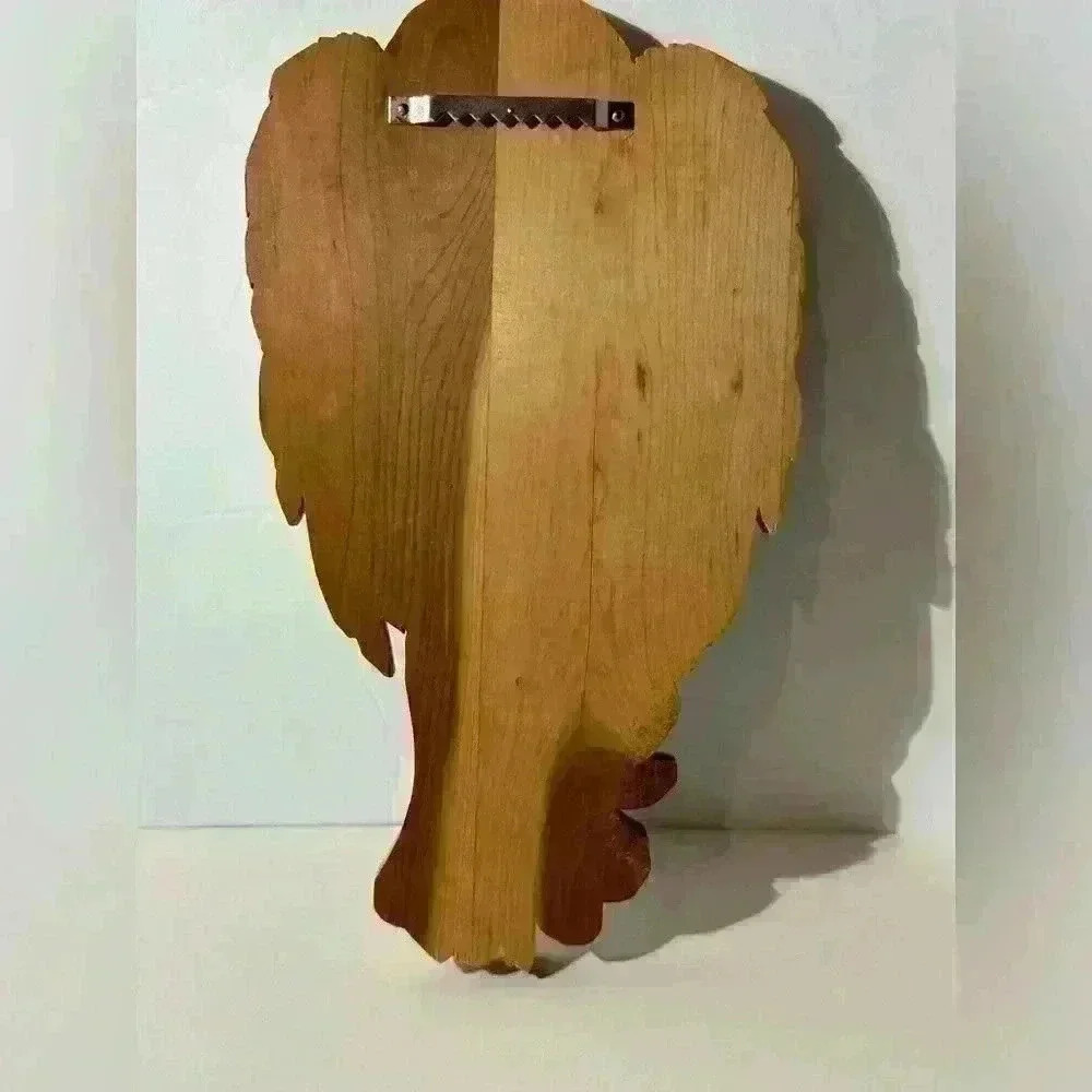Handmade Wooden Angel Holding Baby Wall Plaque- 10” - Picture 2 of 4